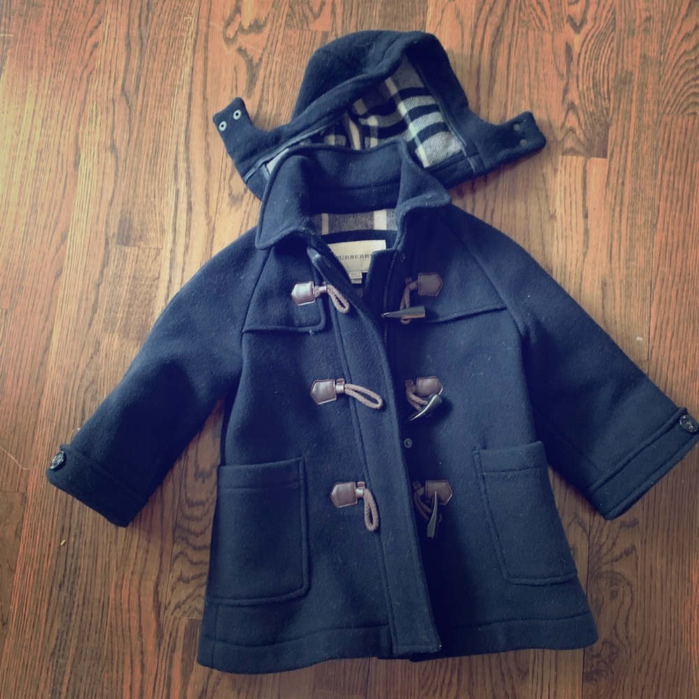 Burberry kids designer toggle coat